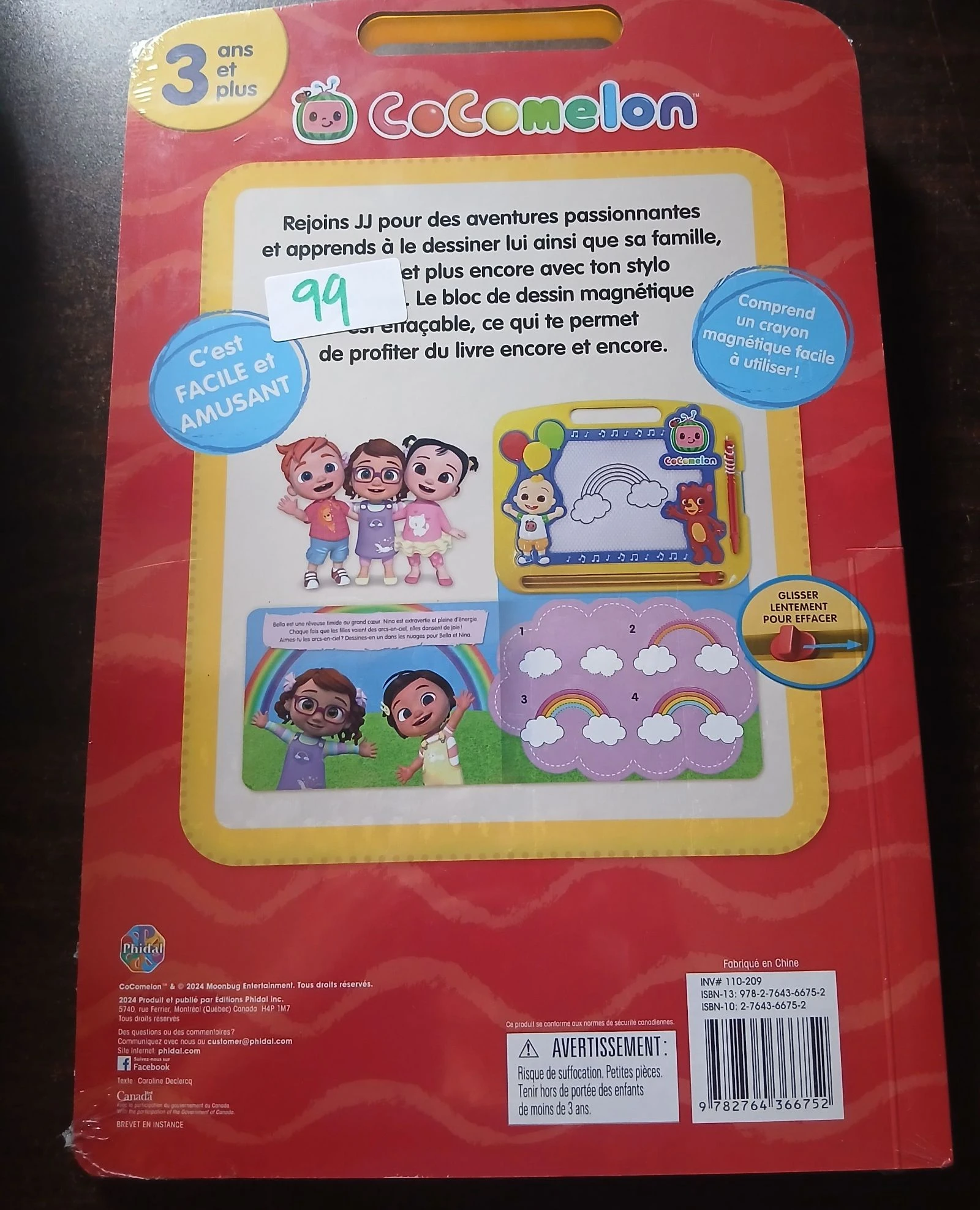 Libro de actividades magnético CoComelon escribir y dibujar – photo 2